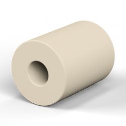 Entretoise lisse plastique polystyrène Ø2,2x6mm pour vis M1,6