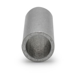 Round aluminium spacer Ø6x8mm for screw M6