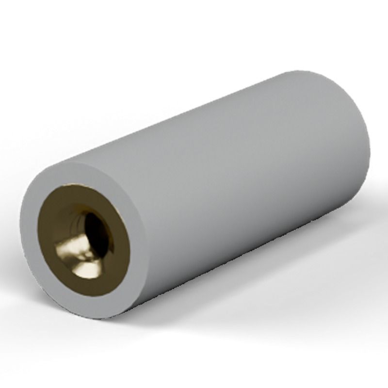 Female/female spacer M2.5 Plastic PA6.6, brass insert