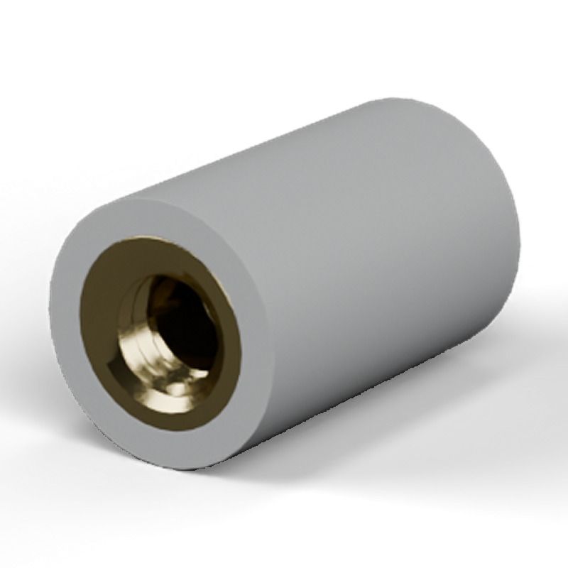 Female/female spacer M4 Plastic PA6.6, brass insert