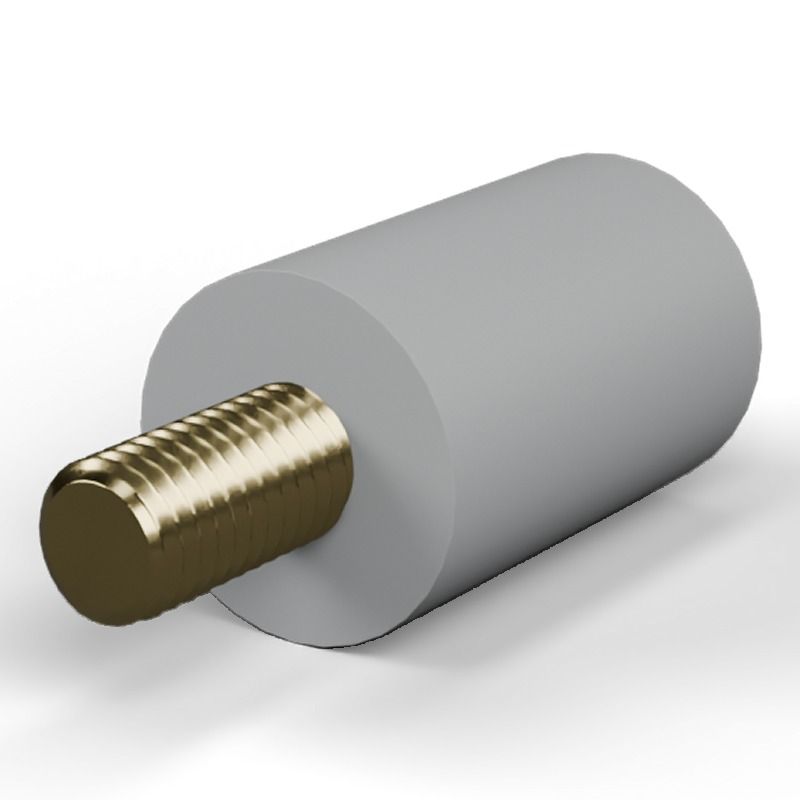 Male/female spacer M8 Plastic PA6.6, brass insert