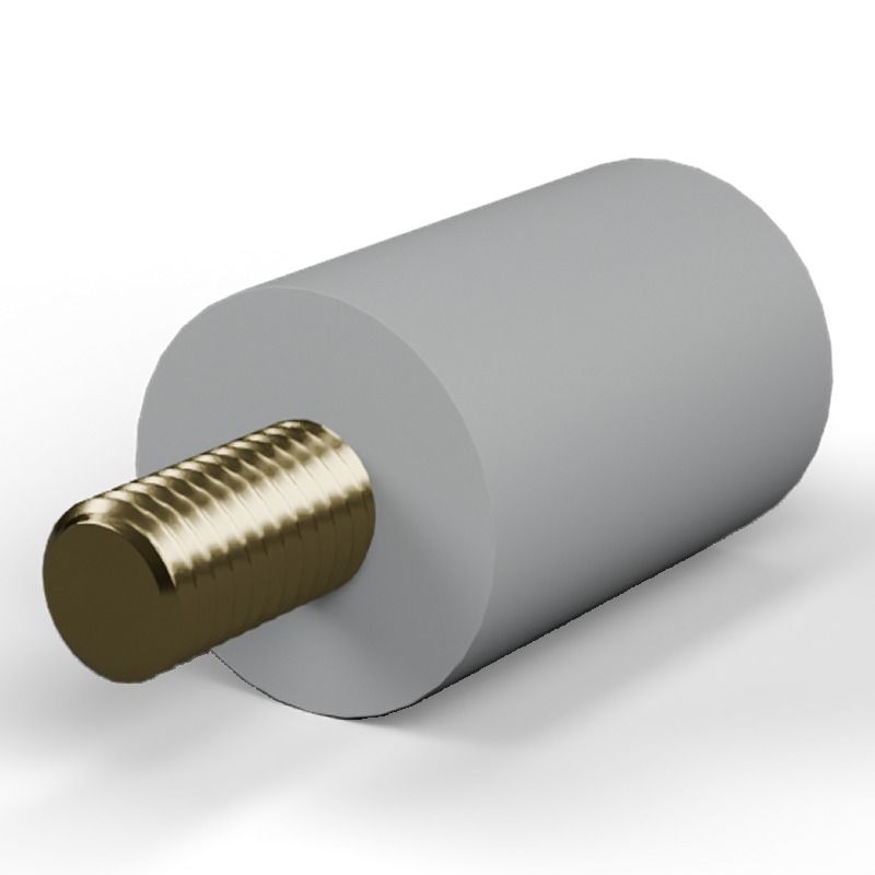 Male/female spacer M10 Plastic PA6.6, brass insert