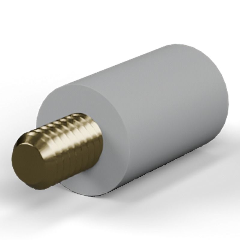 Male/female spacer M4 Plastic PA6.6, brass insert
