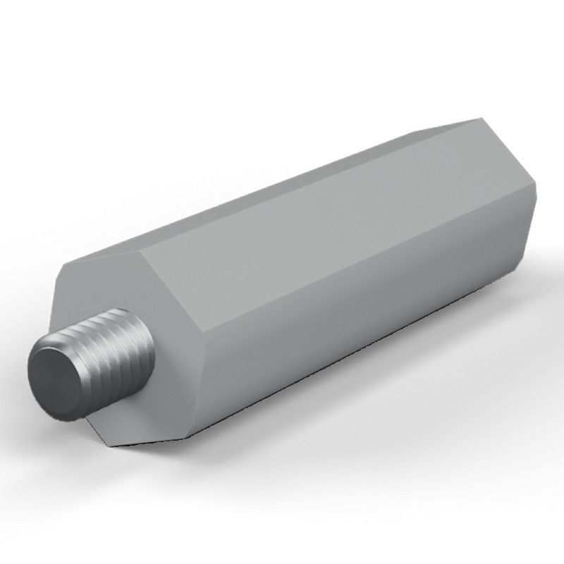 Male/female spacer M6 Plastic PA6.6, steel insert