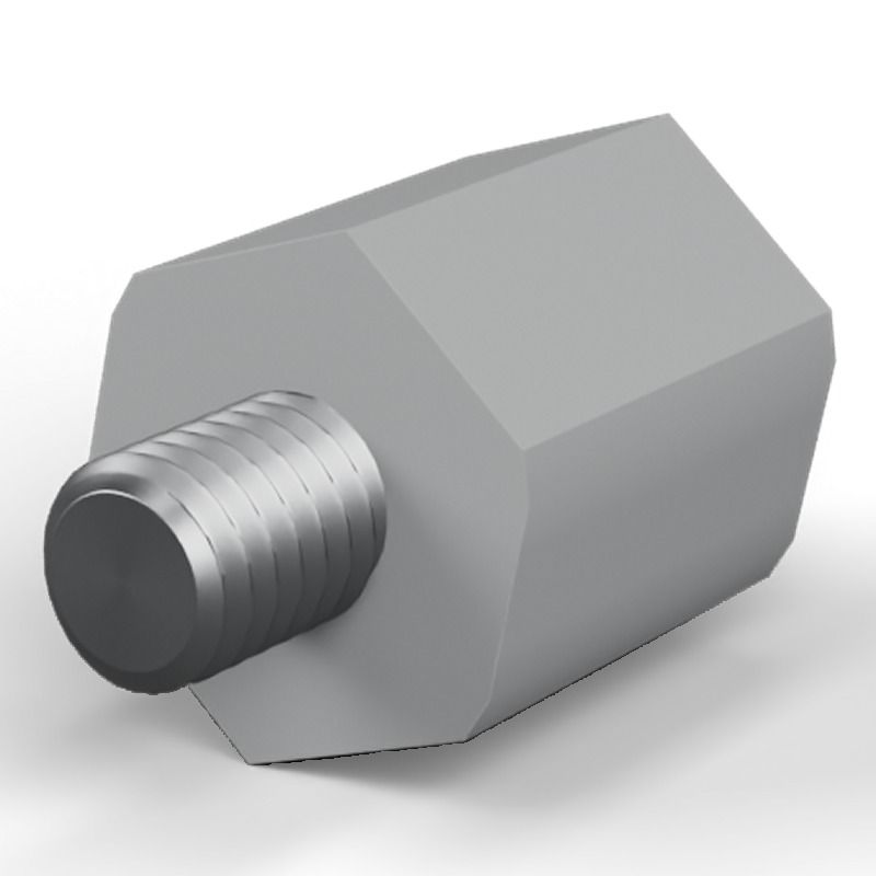 Male/female spacer M6 Plastic polystyrene, steel insert