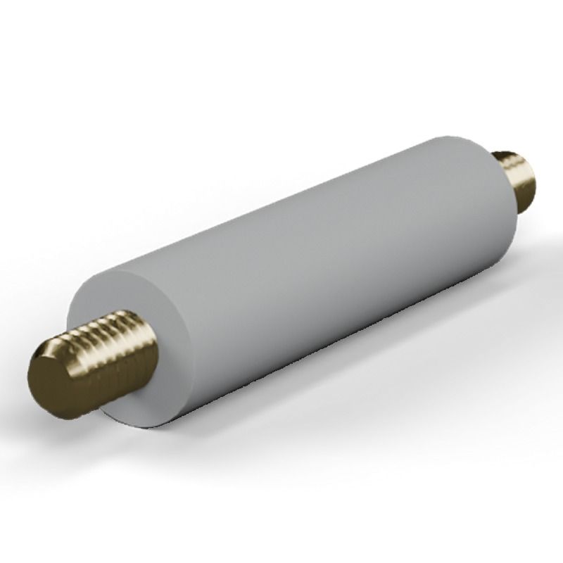 Male/male spacer M4 Plastic PA6.6, brass insert