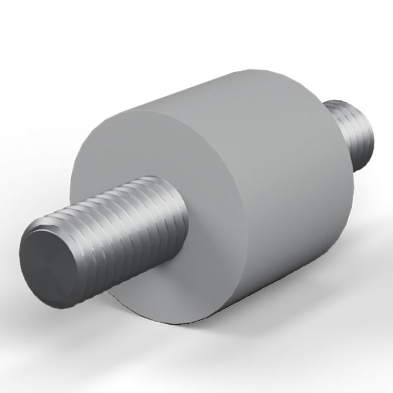 Male/male spacer M8 Plastic polyester, steel insert