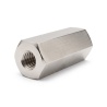 Hexagonal female/female threaded spacer lead-free nickel-plated brass M2.5 - 5 mm across flats