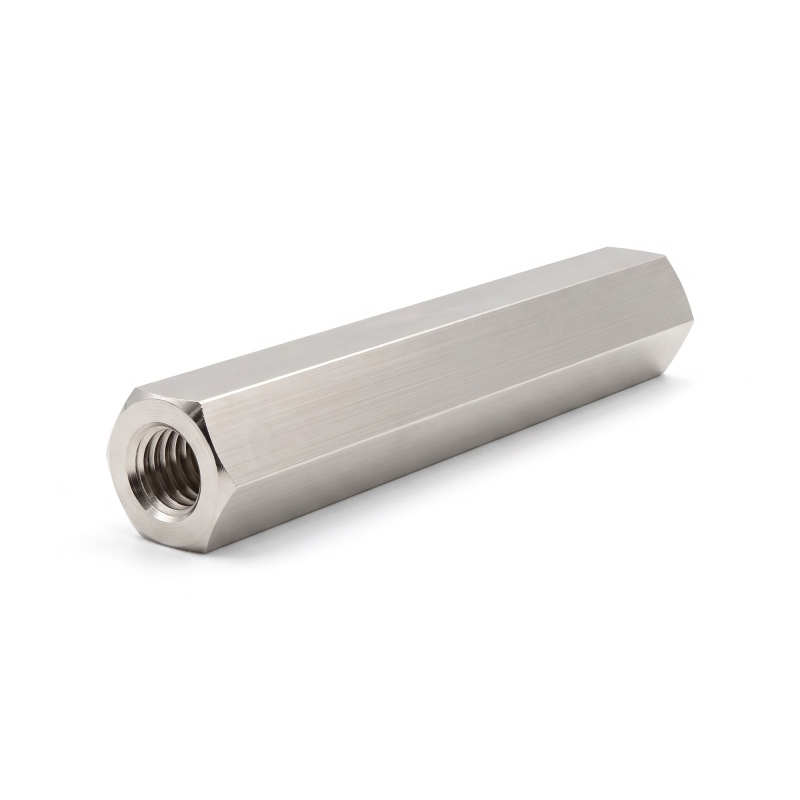 Hexagonal female/female threaded spacer lead-free nickel-plated brass M3 - 5 mm across flats