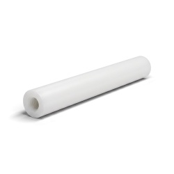 Round female/female threaded spacer white plastic glass-fibre reinforced PA6 polyamide UL94-HB M3 - Ø6 mm