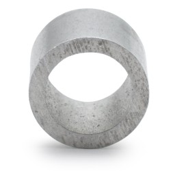 Round aluminium spacer Ø5x7mm for screw M5