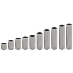 Round leaded nickel-plated brass spacer Ø10.2x13mm for M10 screw