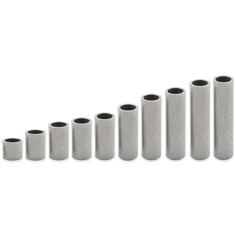 Round leaded nickel-plated brass spacer Ø10.2x13mm for M10 screw