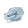 Hexagonal male/female threaded spacer lead-free zinc-plated steel UNC4-40 - 5 mm across flats