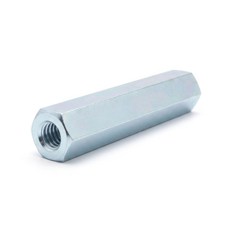 Threaded hexagonal spacer female/female lead-free zinc-plated steel M4