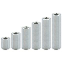 Threaded hexagonal spacer female/female lead-free zinc-plated steel M5