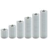 Threaded hexagonal spacer female/female lead-free zinc-plated steel M6