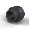 PA6-GF shouldered spacer Ø3.5×6 mm, shoulder Ø4.6×2 mm, for M3, UL94-HB