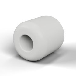 Entretoise lisse céramique C221 Ø1,6x4mm, une extrémité arrondie