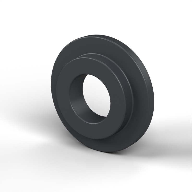Изолационна втулка с фланец Ø4,1x10mm, високо рамо Ø7mm, черен полиамид PA6.6, подсилен със стъклени влакна UL94-HB