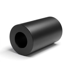 Glat afstandsstykke i plast, glasfiberforstærket polyamid PA6 Ø5,2x10mm til M5-skrue