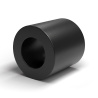 Selvholdende glat afstandsbøsning, sort PA6.6, UL94-V2, Ø3,4 × 6 mm, til M3-skrue