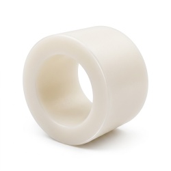 Sileä välike, luonnonvärinen lasikuituvahvisteinen polyamidimuovi PA6, Ø10,4x16mm ruuville M10