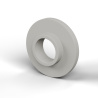 Eristysholkki laipalla Ø6,1x15mm, matala olake Ø7,9mm, luonnonvärinen PA6-polyamidi UL94-V2