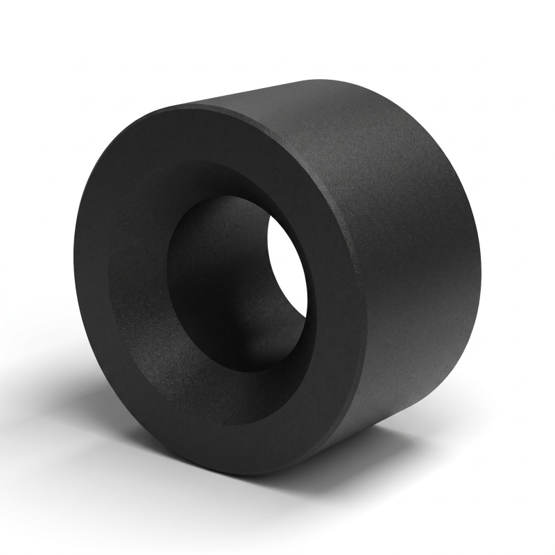 Glatka odstojna čahura s upuštenjem na jednoj strani, PA6 GV25 crna UL94-HB, Ø3,4/7 mm, M3