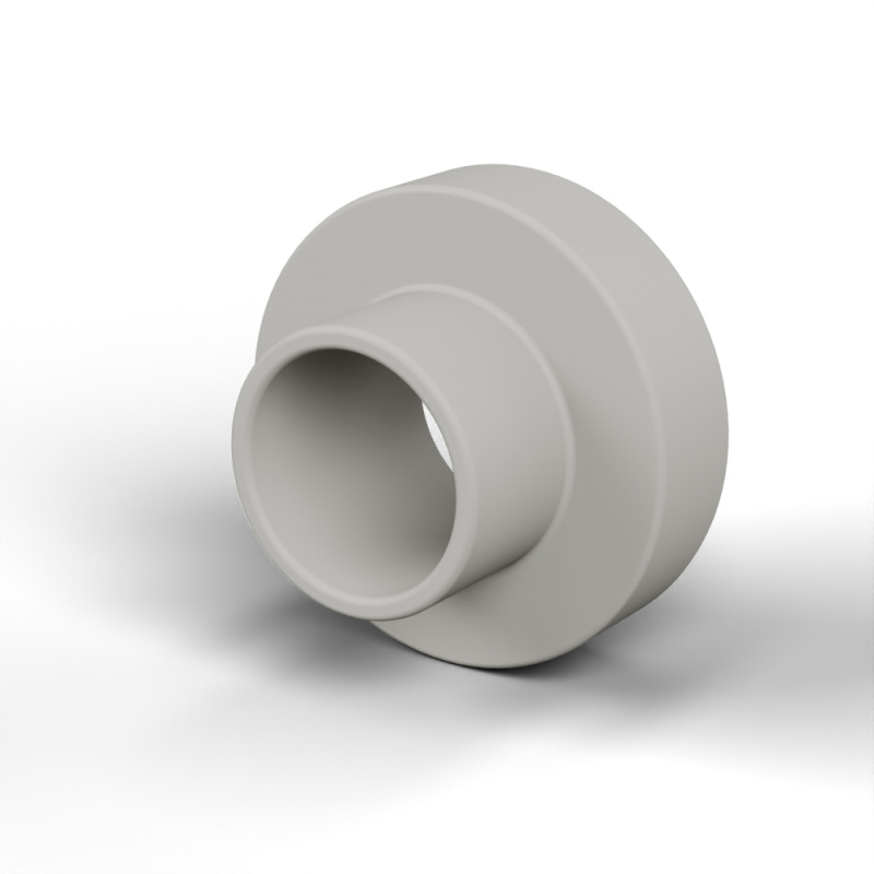 Izolacijska čahura s prirubnicom Ø3,6x7,4mm, nisko rame Ø4,32mm, prirodni poliamid PA6.6 UL94-V0