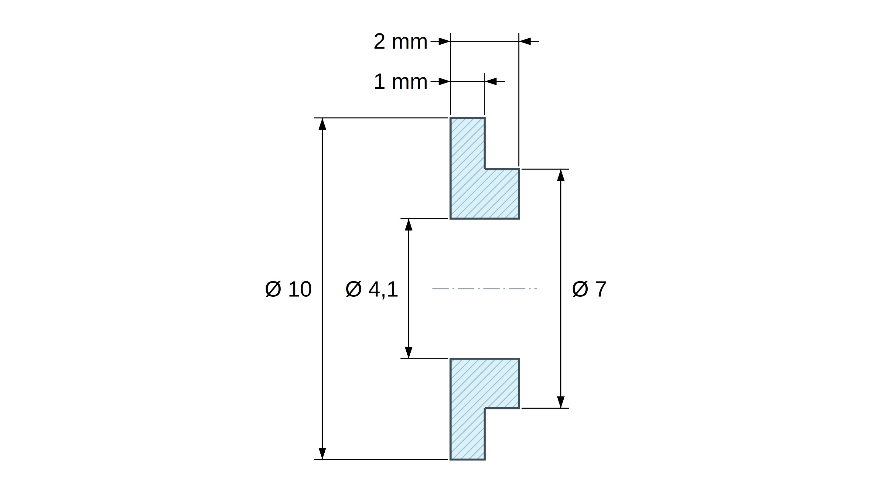 Izolacijska čahura s prirubnicom Ø4,1x10mm, visoko rame Ø7mm, crni poliamid PA6.6 ojačan staklenim vlaknima UL94-HB Izolacijska čahura s prirubnicom Ø4,1x10mm, visoko rame Ø7mm, crni poliamid PA6.6 ojačan staklenim vlaknima UL94-HB