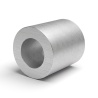 Gladde aluminium afstandsbus Ø8x14mm voor schroef M8
