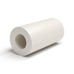Gladde afstandsbus van kunststof polystyreen naturel Ø6,2x12mm voor schroef M6