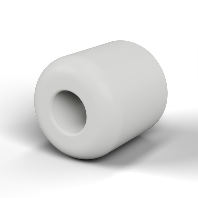 Entretoise lisse céramique C221 Ø1,6x4mm, une extrémité arrondie