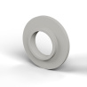Isolatiebus met flens Ø12,2x25mm, lage schouder Ø14,8mm, ongekleurd PA6-polyamide UL94-V2