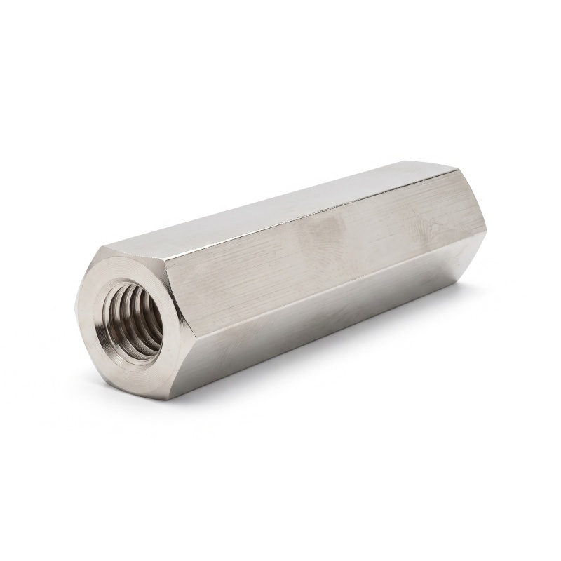Tulejka dystansowa z obustronnym gwintem wewnętrznym M3 Mosiądz niklowany, z ołowiem