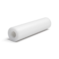 Tulejka dystansowa gwintowana okrągła, gwint wew./wew., POM (poliacetal), biały UL94-HB M3, Ø6 mm