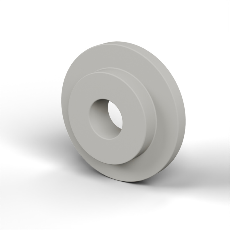 Tulejka izolacyjna z kołnierzem Ø4,2x15mm, niskie osadzenie Ø9,9mm, naturalny poliamid PA6 UL94-V2