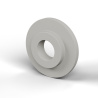 Tulejka izolacyjna z kołnierzem Ø6,1x18mm, niskie osadzenie Ø10,8mm, naturalny poliamid PA6 UL94-V2