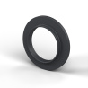 Tulejka izolacyjna z kołnierzem Ø10,2x16mm, wysokie osadzenie Ø11mm, czarny poliamid PA6.6 wzmacniany włóknem szklanym UL94-HB