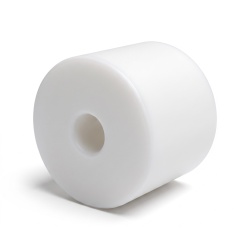 Espaçador liso de plástico de poliamida PA6 branco Ø0,81x3,2mm