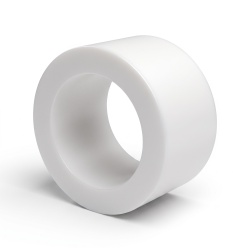 Espaçador liso em plástico poliamida PA6 reforçada com fibra de vidro branco Ø8,2x12mm para parafuso M8