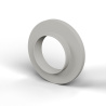 Bucha isoladora com flange Ø10,2x18mm, ressalto baixo Ø10,9mm, poliamida PA6 natural UL94-V2