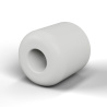 Distanțier neted din ceramică C221 Ø1,6x4mm, un capăt rotunjit