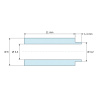Desen cotat 11 mm, Distanțier cu umăr PA6-FS Ø3,4×6 mm, umăr Ø4,2×1,4 mm, pentru M3, UL94-HB