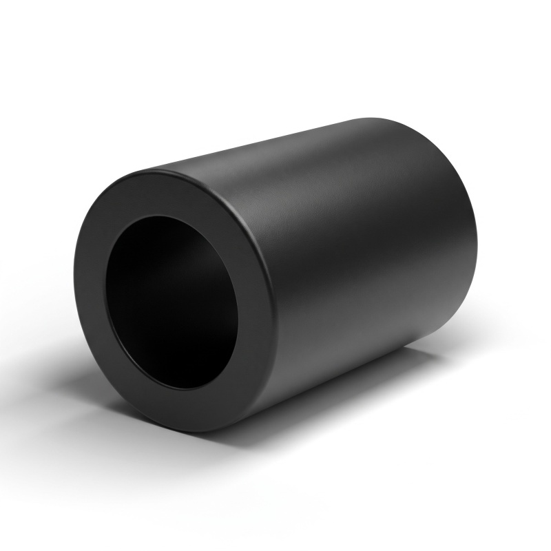 Hladká dištančná vložka z plastového polyamidu PA6 vystuženého sklenými vláknami, čierna, Ø10,4x16mm pre skrutku M10