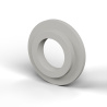 Izolačné puzdro s prírubou Ø12,2x25mm, nízke osadenie Ø17,8mm, prírodný polyamid PA6 UL94-V2
