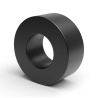 Gladka distančna puša iz črnega poliamida PA6.6 Ø12,6x25mm za vijak M12