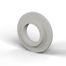 Izolacijska puša s prirobnico Ø12,2x25mm, nizka rama Ø15,8mm, naravni poliamid PA6 UL94-V2