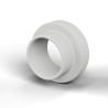 Isolerbussning med fläns Ø2,6x4,2mm, låg ansats Ø3mm, PTFE naturfärgad UL94-V0